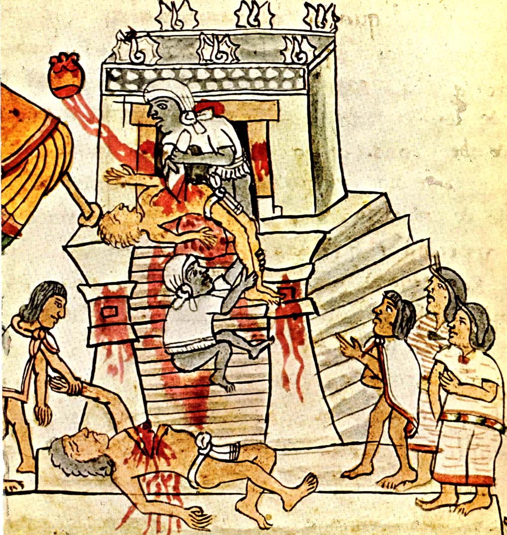 Sacrifício humano na cultura asteca